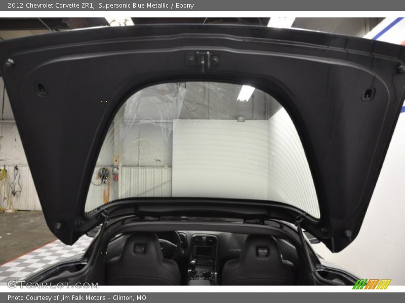 Supersonic Blue Metallic / Ebony 2012 Chevrolet Corvette ZR1