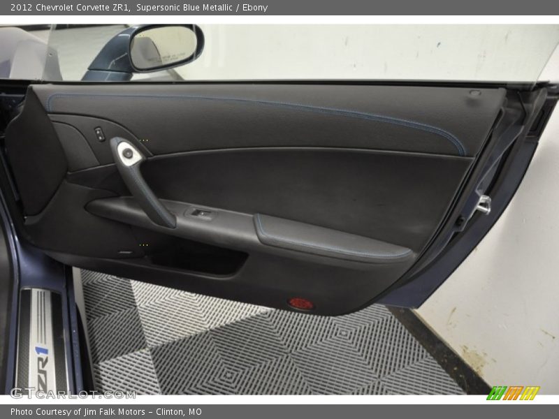 Supersonic Blue Metallic / Ebony 2012 Chevrolet Corvette ZR1