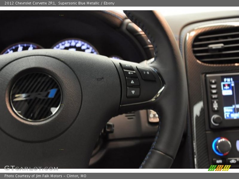 Supersonic Blue Metallic / Ebony 2012 Chevrolet Corvette ZR1
