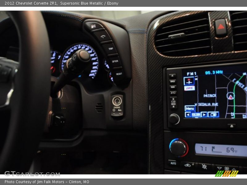 Supersonic Blue Metallic / Ebony 2012 Chevrolet Corvette ZR1