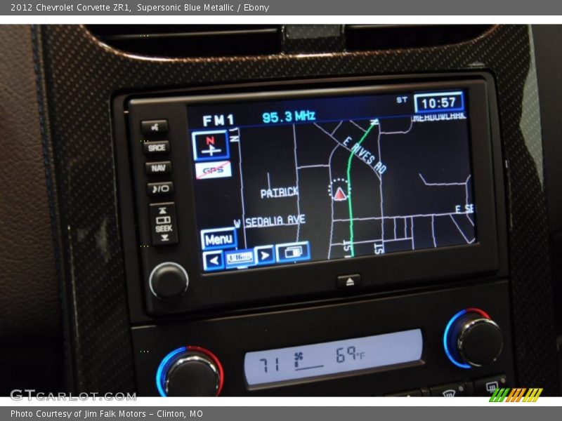 Navigation of 2012 Corvette ZR1