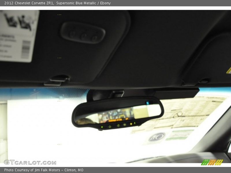 Supersonic Blue Metallic / Ebony 2012 Chevrolet Corvette ZR1