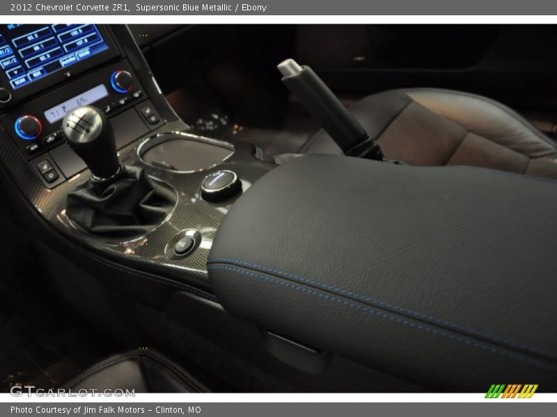 Supersonic Blue Metallic / Ebony 2012 Chevrolet Corvette ZR1