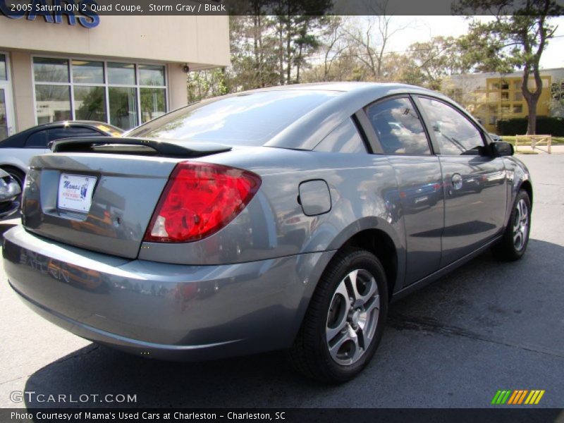 Storm Gray / Black 2005 Saturn ION 2 Quad Coupe