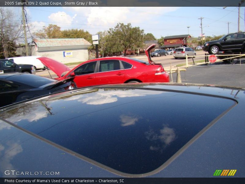 Storm Gray / Black 2005 Saturn ION 2 Quad Coupe