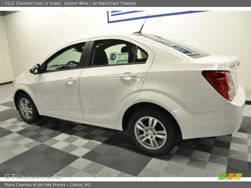 Summit White / Jet Black/Dark Titanium 2012 Chevrolet Sonic LS Sedan