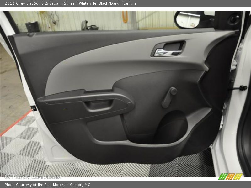 Summit White / Jet Black/Dark Titanium 2012 Chevrolet Sonic LS Sedan