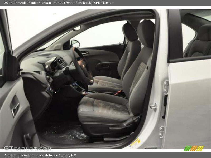 Summit White / Jet Black/Dark Titanium 2012 Chevrolet Sonic LS Sedan