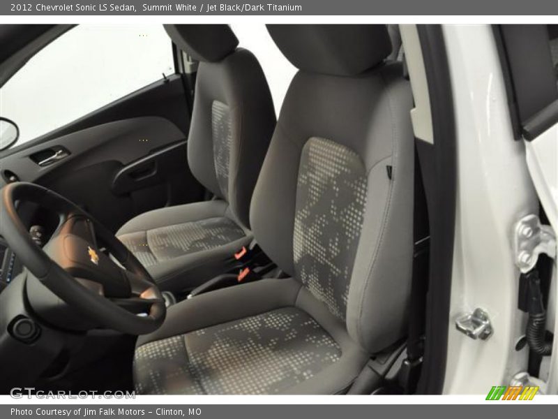 Summit White / Jet Black/Dark Titanium 2012 Chevrolet Sonic LS Sedan