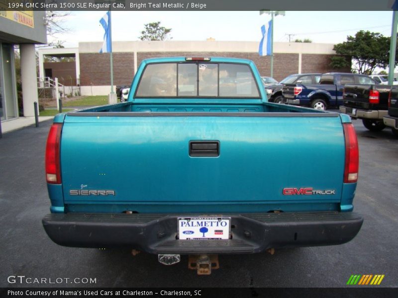 Bright Teal Metallic / Beige 1994 GMC Sierra 1500 SLE Regular Cab
