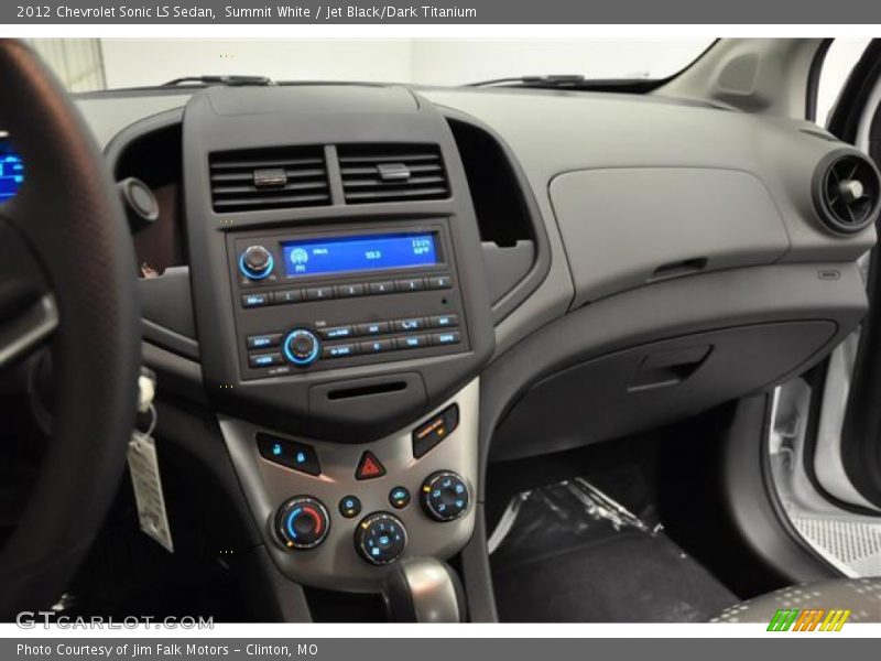 Summit White / Jet Black/Dark Titanium 2012 Chevrolet Sonic LS Sedan