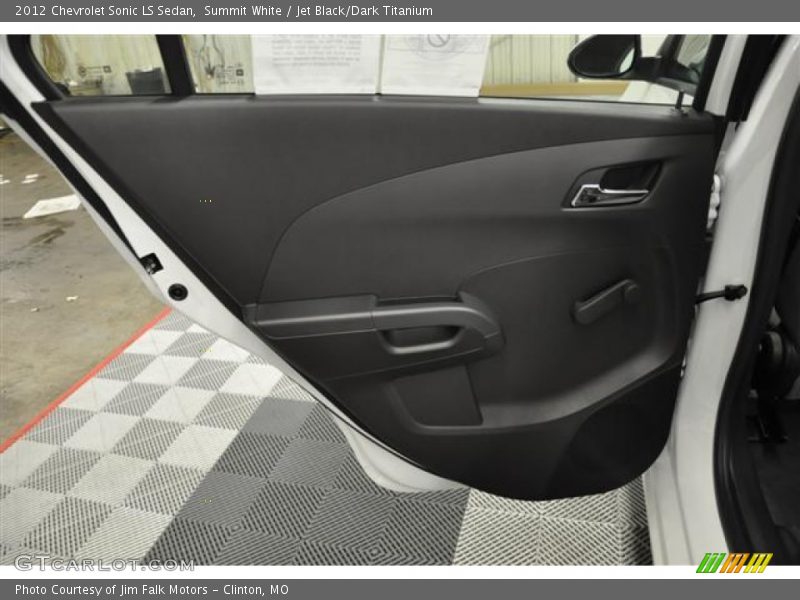 Summit White / Jet Black/Dark Titanium 2012 Chevrolet Sonic LS Sedan