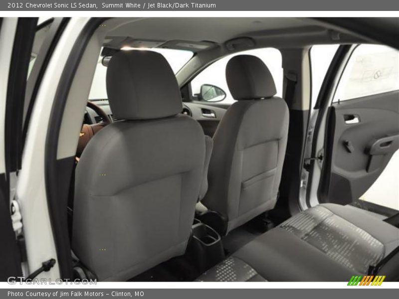 Summit White / Jet Black/Dark Titanium 2012 Chevrolet Sonic LS Sedan