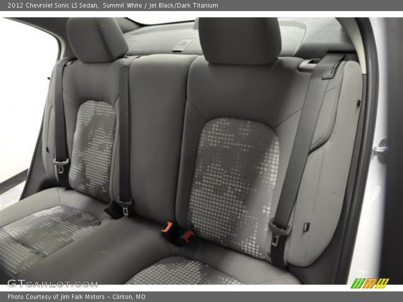 Summit White / Jet Black/Dark Titanium 2012 Chevrolet Sonic LS Sedan