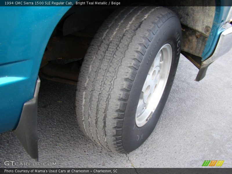 Bright Teal Metallic / Beige 1994 GMC Sierra 1500 SLE Regular Cab