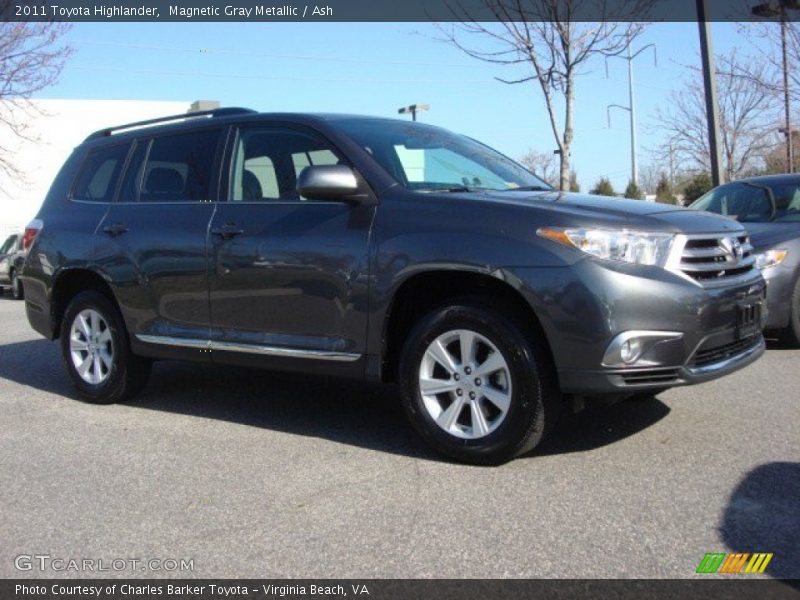 Magnetic Gray Metallic / Ash 2011 Toyota Highlander
