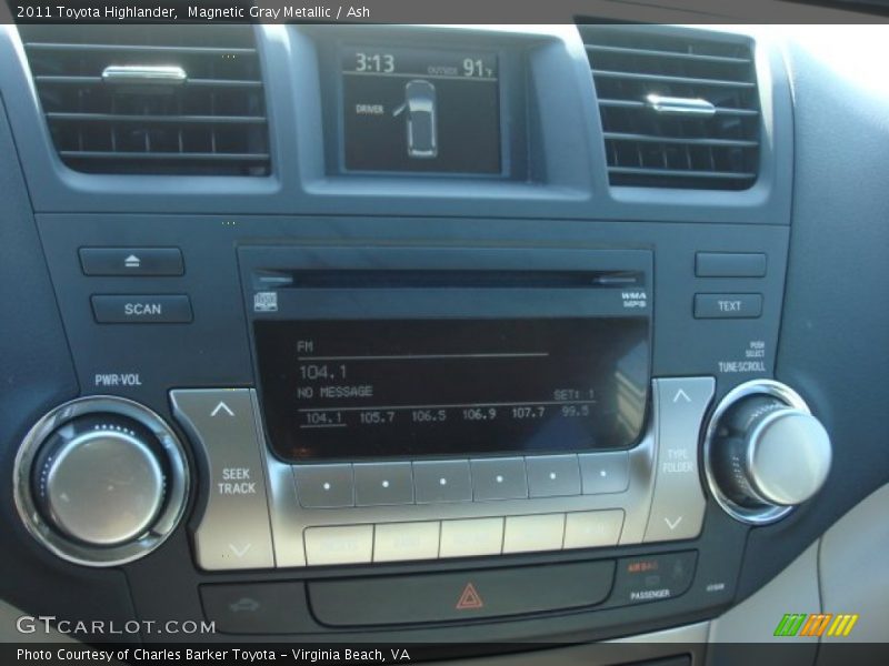 Magnetic Gray Metallic / Ash 2011 Toyota Highlander