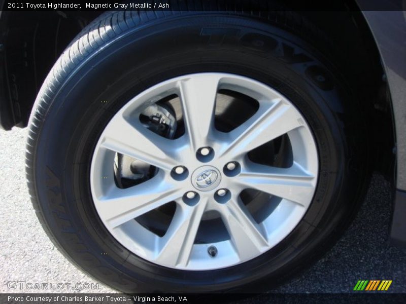 Magnetic Gray Metallic / Ash 2011 Toyota Highlander