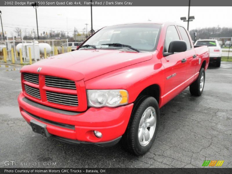 Front 3/4 View of 2002 Ram 1500 Sport Quad Cab 4x4