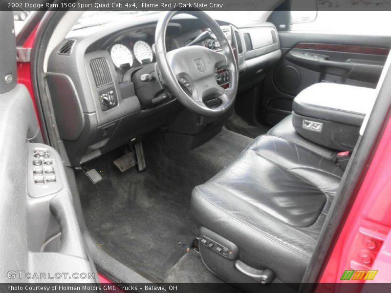 Flame Red / Dark Slate Gray 2002 Dodge Ram 1500 Sport Quad Cab 4x4
