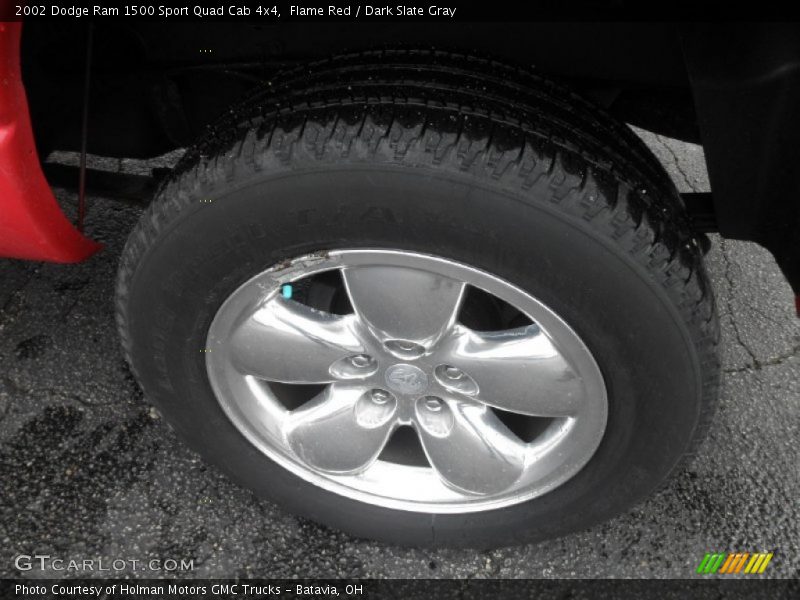 Flame Red / Dark Slate Gray 2002 Dodge Ram 1500 Sport Quad Cab 4x4