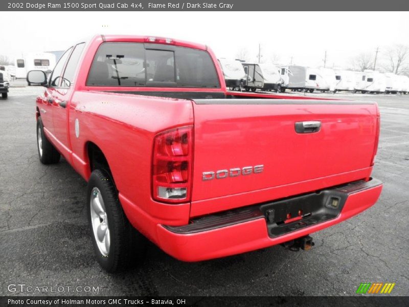 Flame Red / Dark Slate Gray 2002 Dodge Ram 1500 Sport Quad Cab 4x4