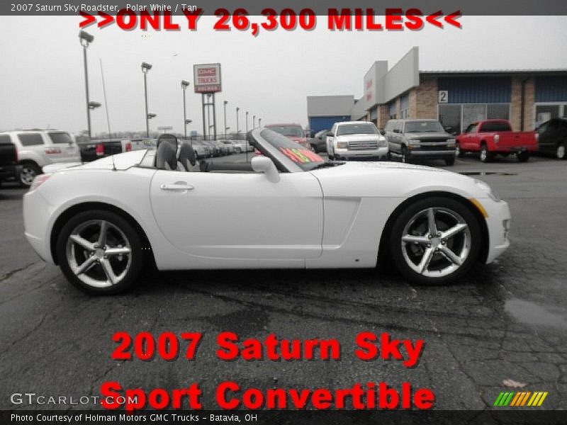 Polar White / Tan 2007 Saturn Sky Roadster