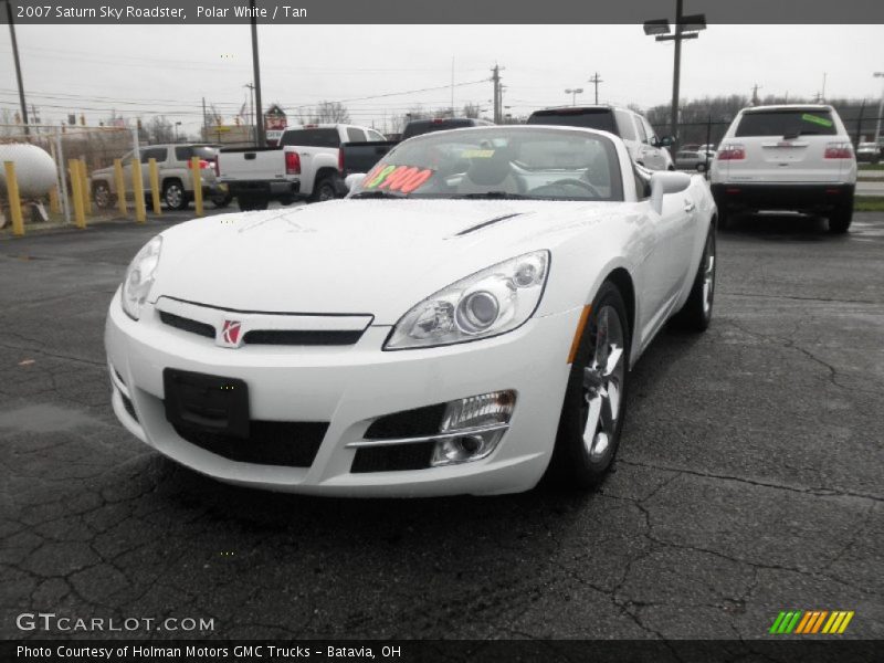 Polar White / Tan 2007 Saturn Sky Roadster