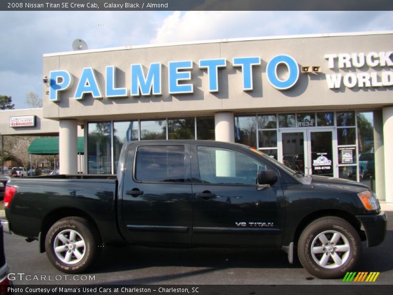 Galaxy Black / Almond 2008 Nissan Titan SE Crew Cab