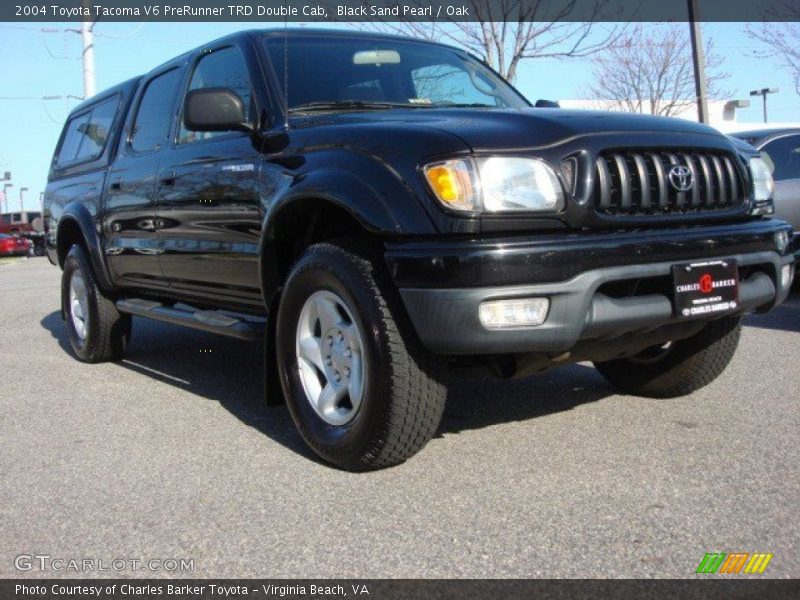Black Sand Pearl / Oak 2004 Toyota Tacoma V6 PreRunner TRD Double Cab