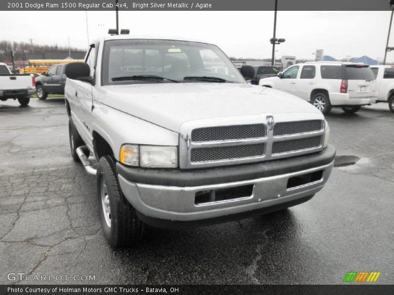 Bright Silver Metallic / Agate 2001 Dodge Ram 1500 Regular Cab 4x4