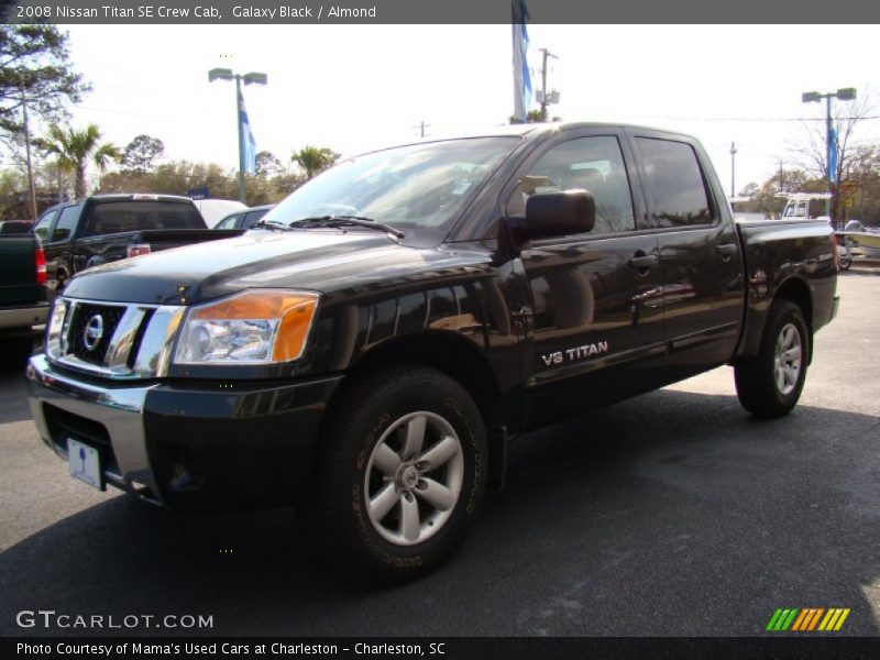 Galaxy Black / Almond 2008 Nissan Titan SE Crew Cab