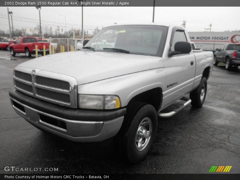 Bright Silver Metallic / Agate 2001 Dodge Ram 1500 Regular Cab 4x4