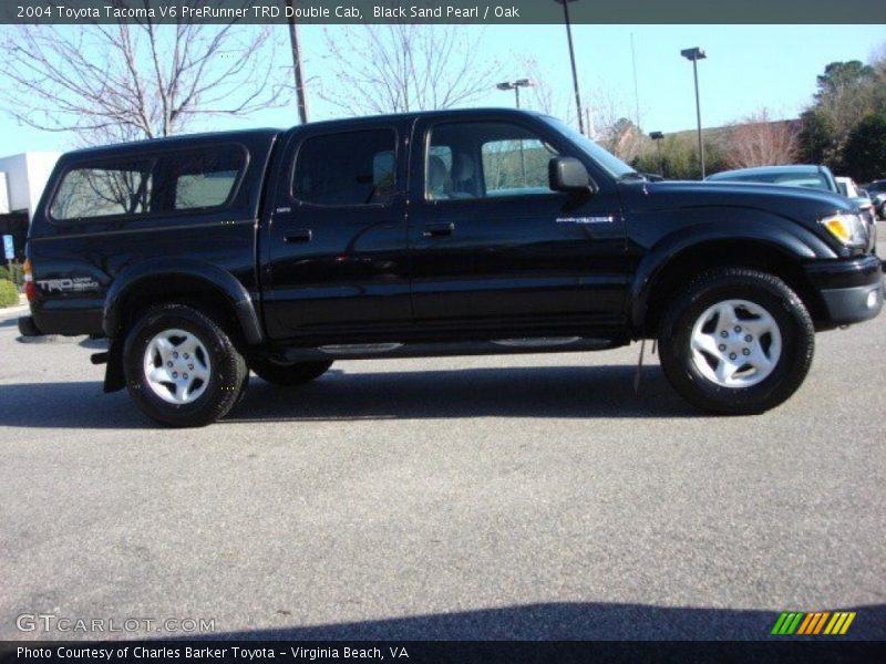 Black Sand Pearl / Oak 2004 Toyota Tacoma V6 PreRunner TRD Double Cab