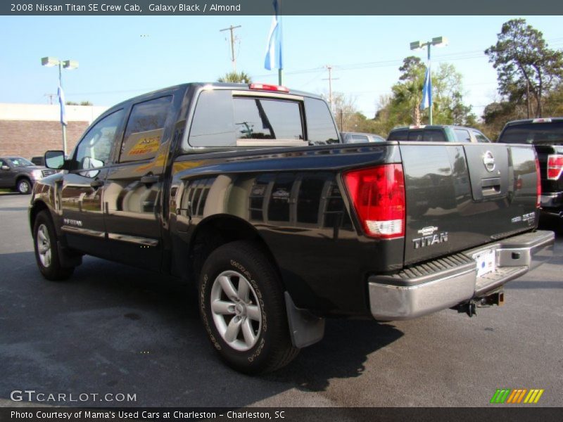 Galaxy Black / Almond 2008 Nissan Titan SE Crew Cab