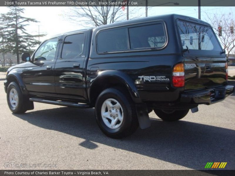 Black Sand Pearl / Oak 2004 Toyota Tacoma V6 PreRunner TRD Double Cab