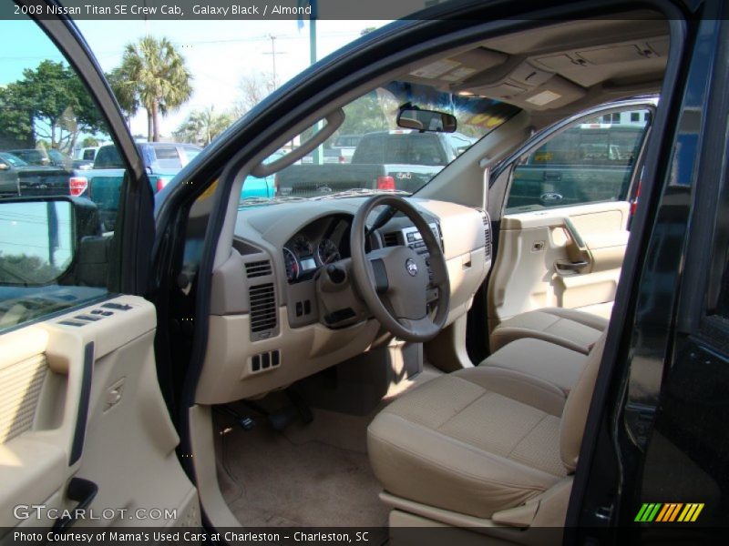 Galaxy Black / Almond 2008 Nissan Titan SE Crew Cab