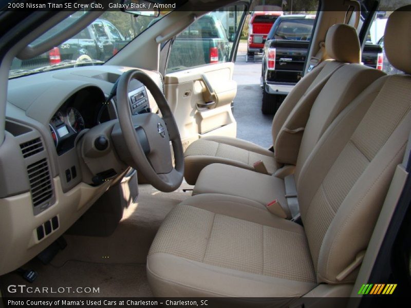 Galaxy Black / Almond 2008 Nissan Titan SE Crew Cab