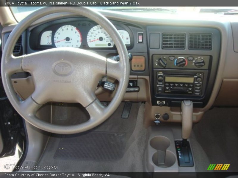 Black Sand Pearl / Oak 2004 Toyota Tacoma V6 PreRunner TRD Double Cab
