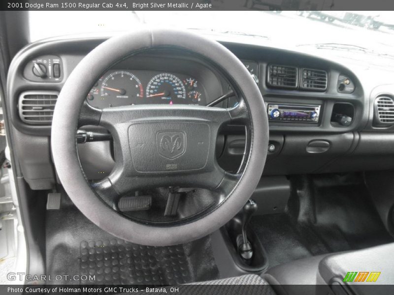 Bright Silver Metallic / Agate 2001 Dodge Ram 1500 Regular Cab 4x4