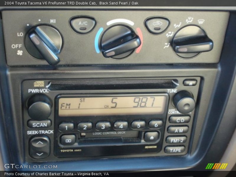 Black Sand Pearl / Oak 2004 Toyota Tacoma V6 PreRunner TRD Double Cab