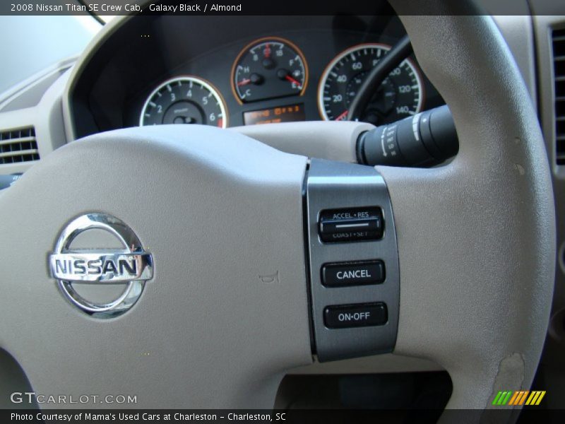 Galaxy Black / Almond 2008 Nissan Titan SE Crew Cab