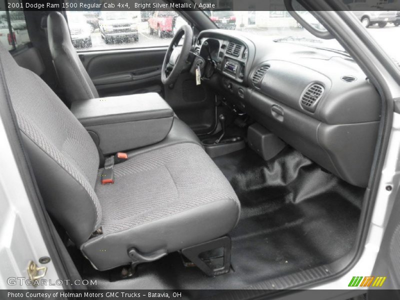 Bright Silver Metallic / Agate 2001 Dodge Ram 1500 Regular Cab 4x4