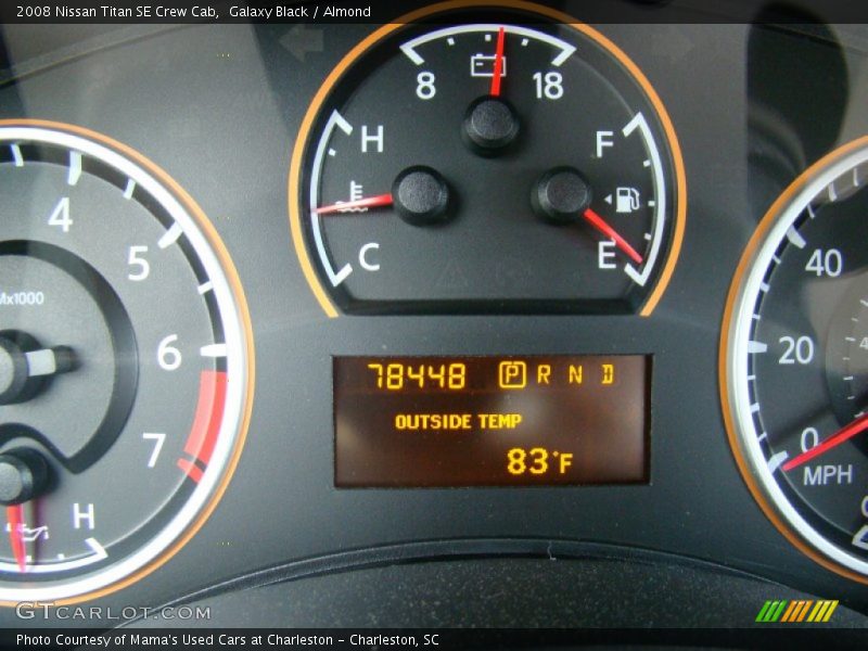 Galaxy Black / Almond 2008 Nissan Titan SE Crew Cab