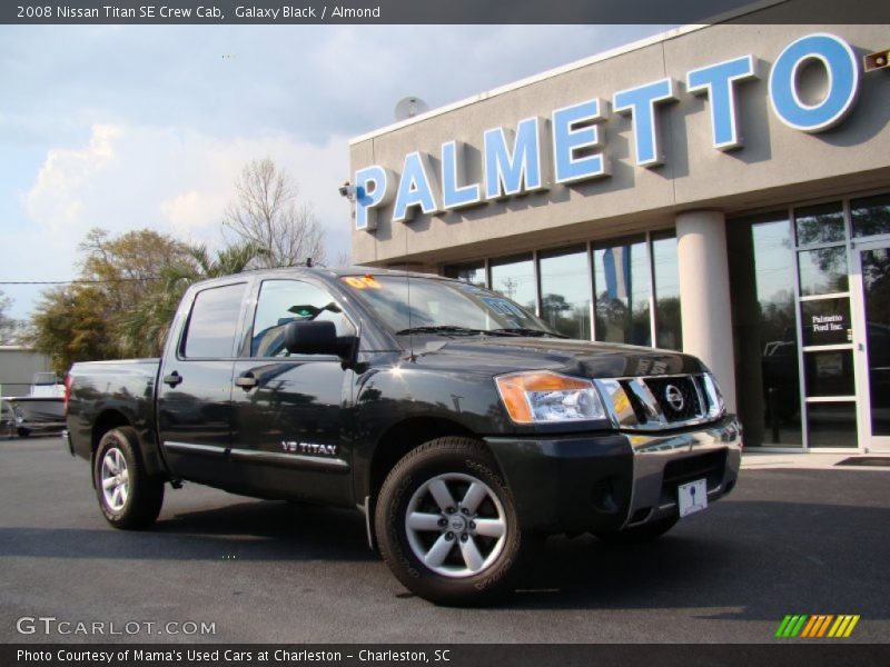 Galaxy Black / Almond 2008 Nissan Titan SE Crew Cab