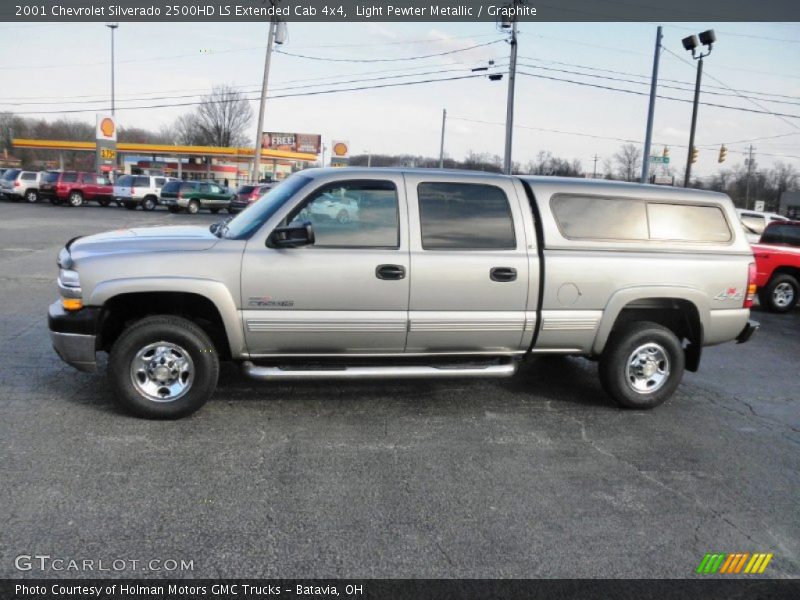 Light Pewter Metallic / Graphite 2001 Chevrolet Silverado 2500HD LS Extended Cab 4x4