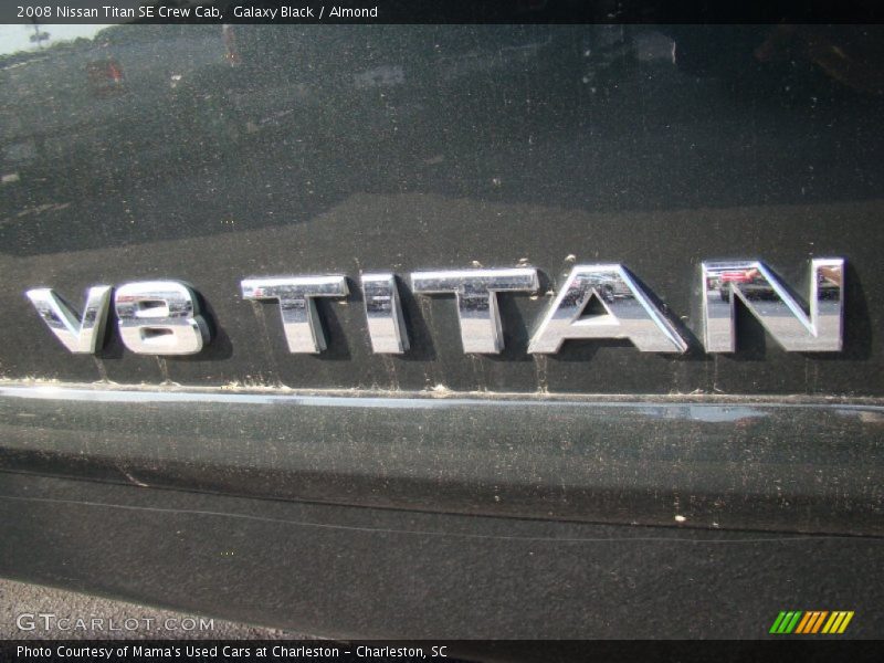 Galaxy Black / Almond 2008 Nissan Titan SE Crew Cab