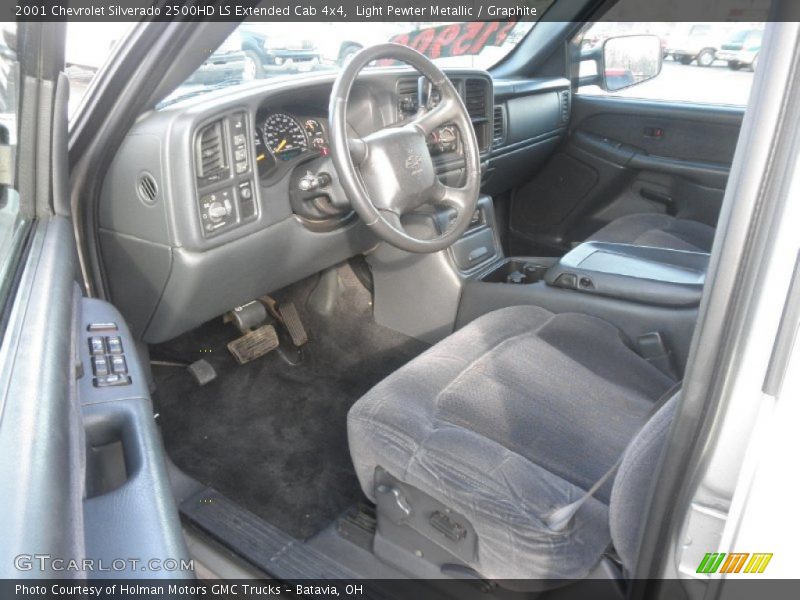  2001 Silverado 2500HD LS Extended Cab 4x4 Graphite Interior