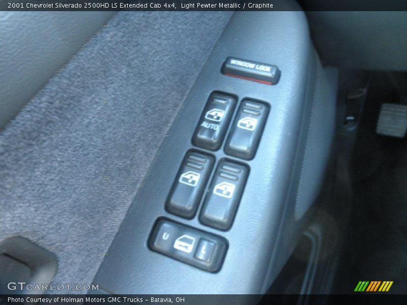 Light Pewter Metallic / Graphite 2001 Chevrolet Silverado 2500HD LS Extended Cab 4x4