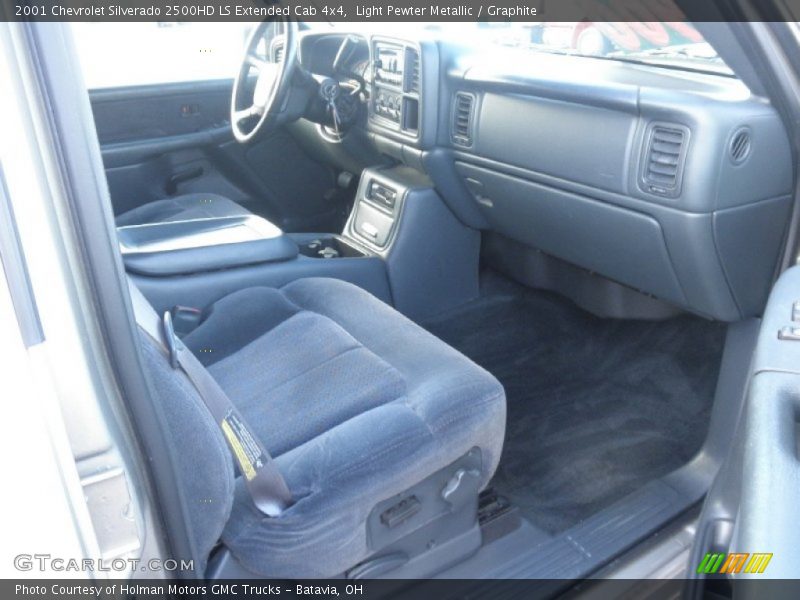 Light Pewter Metallic / Graphite 2001 Chevrolet Silverado 2500HD LS Extended Cab 4x4